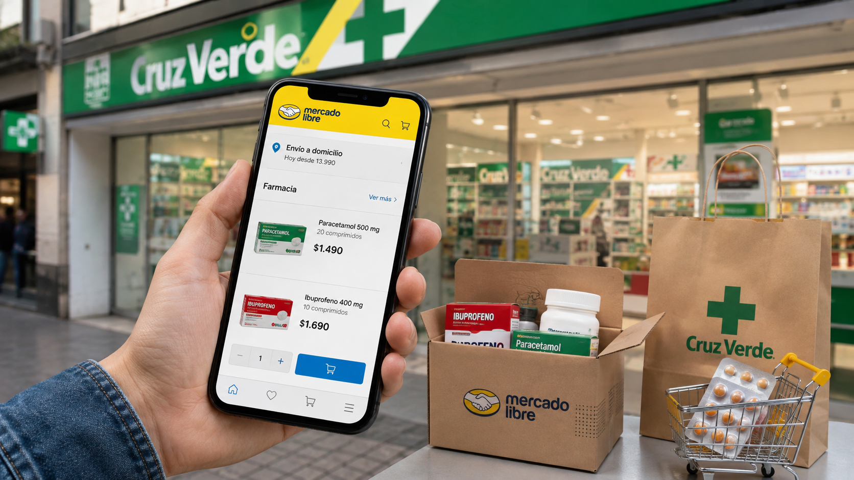 Cruz Verde llega a Mercado Libre y abre un nuevo frente de competencia en la venta digital de medicamentos
