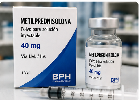 ISP ordena retiro de Metilprednisolona inyectable 40 mg de BPH SpA