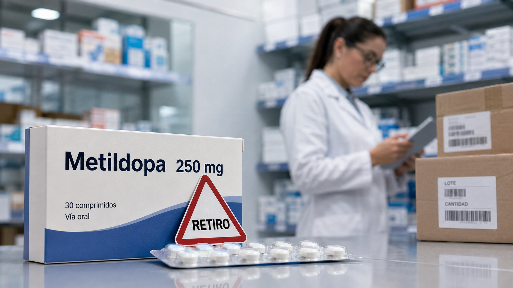 ISP ordena retiro de 31 lotes de Metildopa 250 mg importados por Cenabast